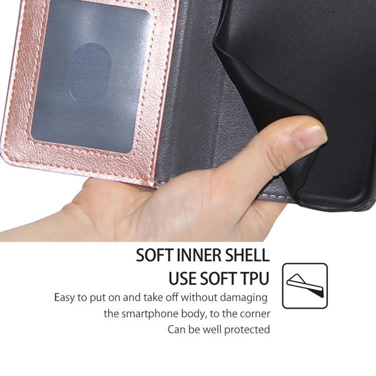 For Motorola Moto G Play 4G 2024 Zipper Bag Leather Phone Case(Rose Gold) - Motorola Cases by PMC Jewellery | Online Shopping South Africa | PMC Jewellery | Buy Now Pay Later Mobicred