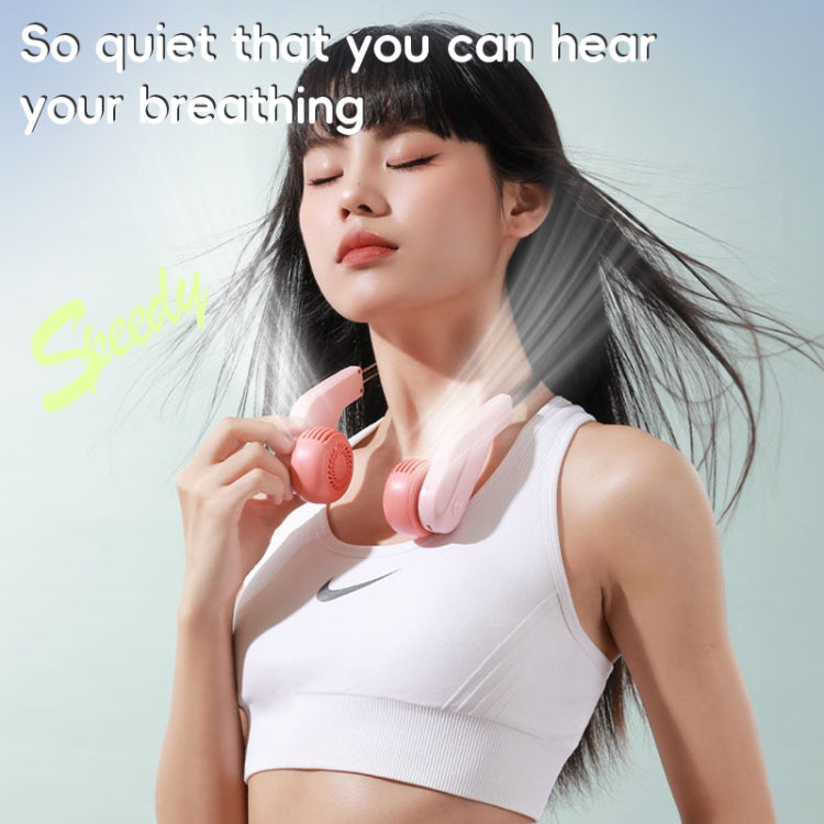 MF089 Speedy Neck Band Electric Fan(Pink) - Electric Fans by PMC TechLife | Online Shopping South Africa | PMC TechLife | Buy Now Pay Later Mobicred