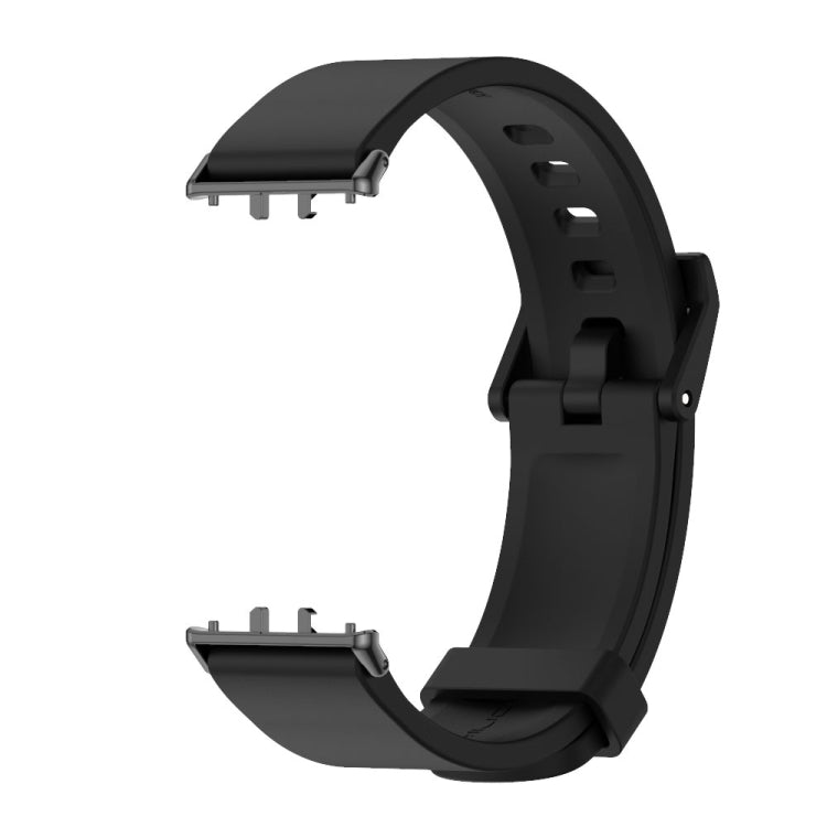 For Samsung Galaxy Fit 3 Mijobs Silicone Watch Band(Black) - Watch Bands by MIJOBS | Online Shopping South Africa | PMC TechLife | Buy Now Pay Later Mobicred