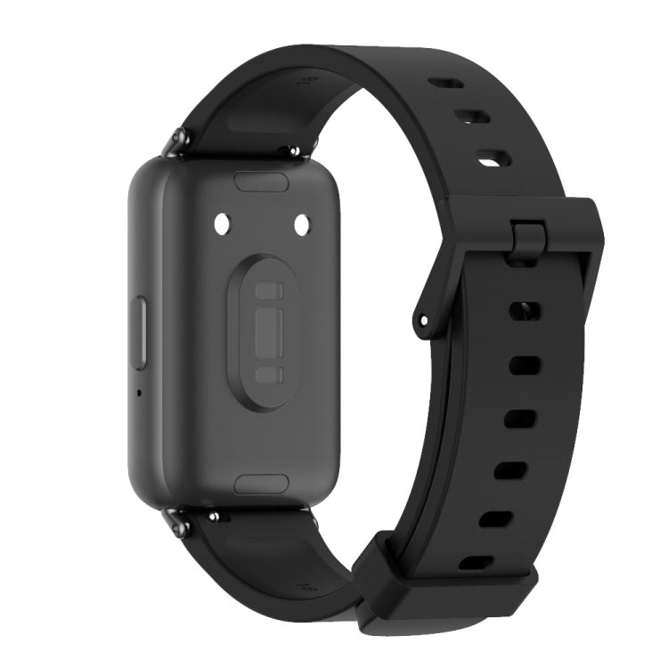 For Samsung Galaxy Fit 3 Mijobs Silicone Watch Band(Black) - Watch Bands by MIJOBS | Online Shopping South Africa | PMC TechLife | Buy Now Pay Later Mobicred