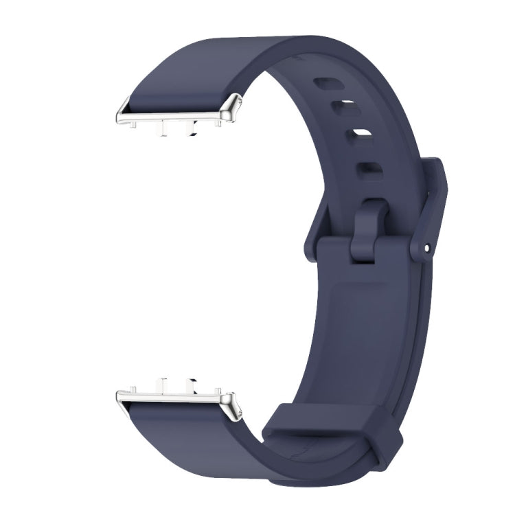 For Samsung Galaxy Fit 3 Mijobs Silicone Watch Band(Midnight Blue+Silver) - free shipping - PMc TechLife - Order now!