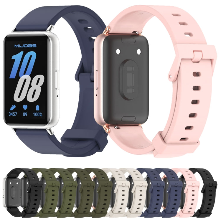 For Samsung Galaxy Fit 3 Mijobs Silicone Watch Band(Midnight Blue+Black) - Watch Bands by MIJOBS | Online Shopping South Africa | PMc TechLife | Buy Now Pay Later Mobicred