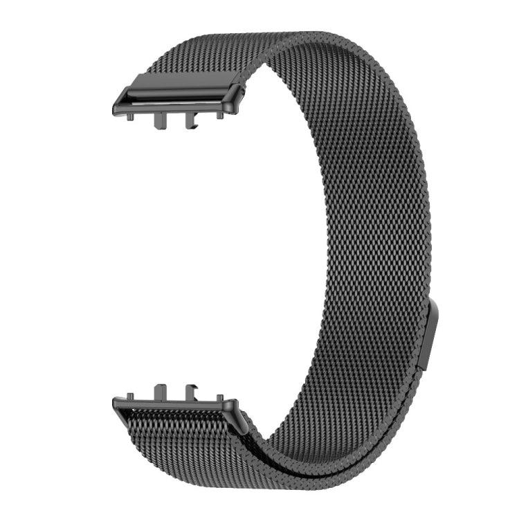 For Samsung Galaxy Fit 3 Mijobs Milan Magnetic Metal Watch Band(Black) - Watch Bands by MIJOBS | Online Shopping South Africa | PMc TechLife | Buy Now Pay Later Mobicred