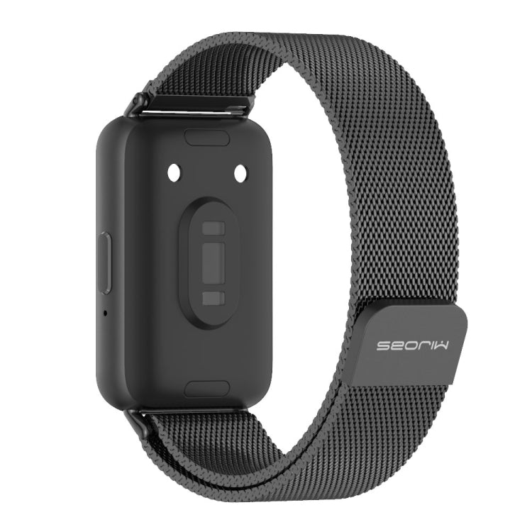 For Samsung Galaxy Fit 3 Mijobs Milan Magnetic Metal Watch Band(Black) - Watch Bands by MIJOBS | Online Shopping South Africa | PMc TechLife | Buy Now Pay Later Mobicred