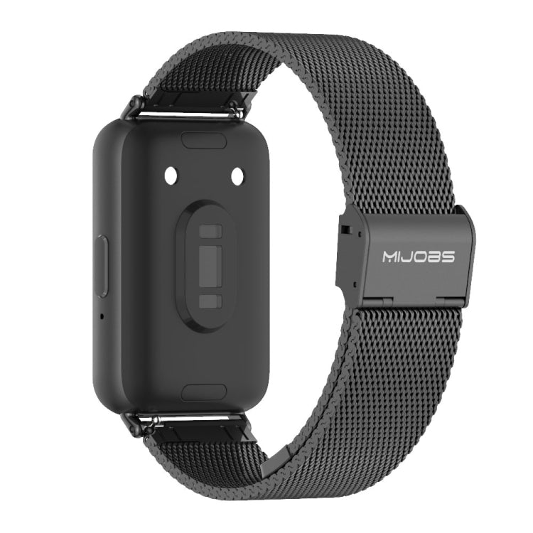 For Samsung Galaxy Fit 3 Mijobs Milan Buckle Metal Watch Band(Black) - Watch Bands by MIJOBS | Online Shopping South Africa | PMc TechLife | Buy Now Pay Later Mobicred