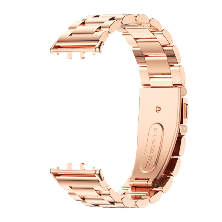 For Samsung Galaxy Fit 3 Mijobs Three-Beads Metal Watch Band(Rose Gold) - free shipping - PMc TechLife - Order now!