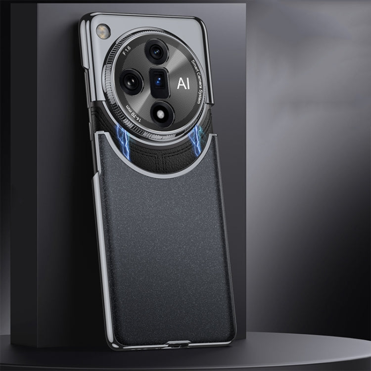 For OPPO Find X7 GKK Mortise-Tenon Connection Contrast Color Frosted AG Shockproof Phone Case(Black) - free shipping - PMC Jewellery - Order now!