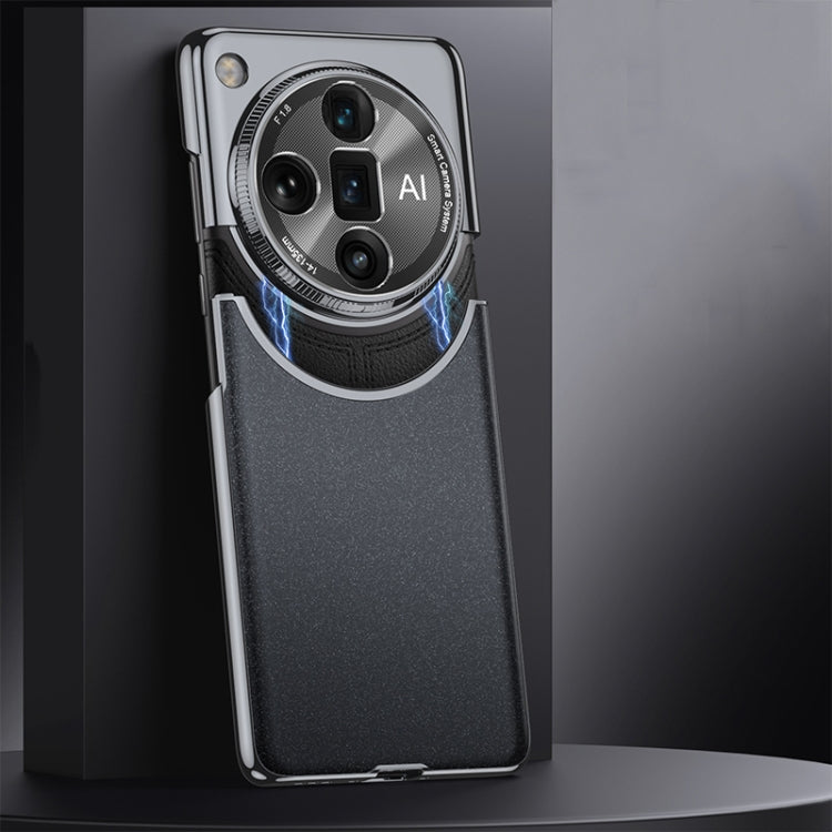 For OPPO Find X7 Ultra GKK Mortise-Tenon Connection Contrast Color Frosted AG Shockproof Phone Case(Black) - free shipping - PMC Jewellery - Order now!
