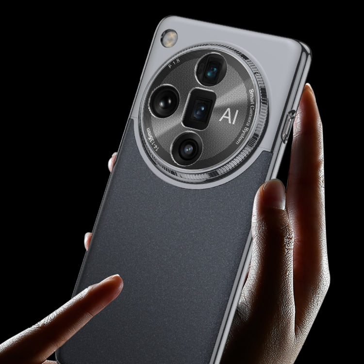 For OPPO Find X7 Ultra GKK Mortise-Tenon Connection Contrast Color Frosted AG Shockproof Phone Case(Brown) - free shipping - PMC Jewellery - Order now!