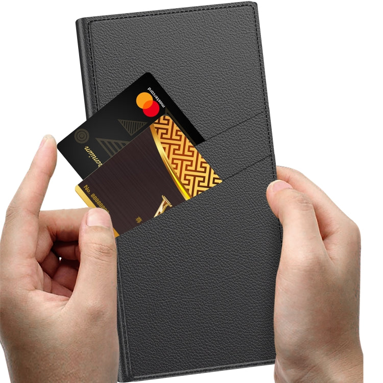 For Samsung Galaxy S24 Ultra 5G GKK Triumph Ultra-Thin Flip Leather Case without Pen(Black) - free shipping - PMC Jewellery - Order now!