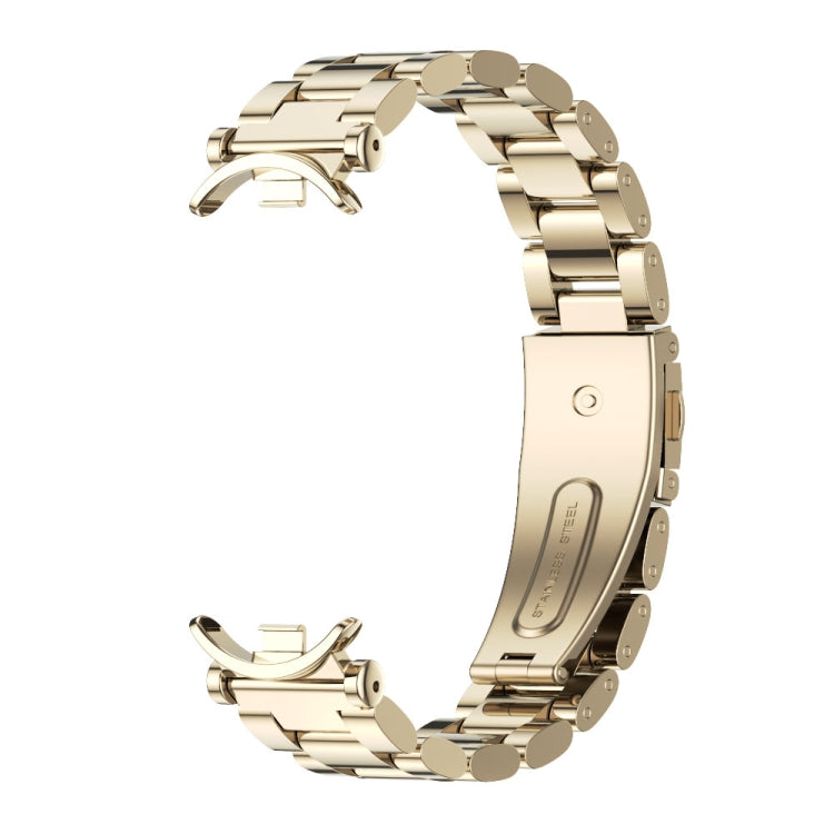 For Xiaomi Smart Band 10 / 9 / 8 Mijobs GT4 Three Beads Metal Watch Band(Light Gold) - free shipping - PMc TechLife - Order now!