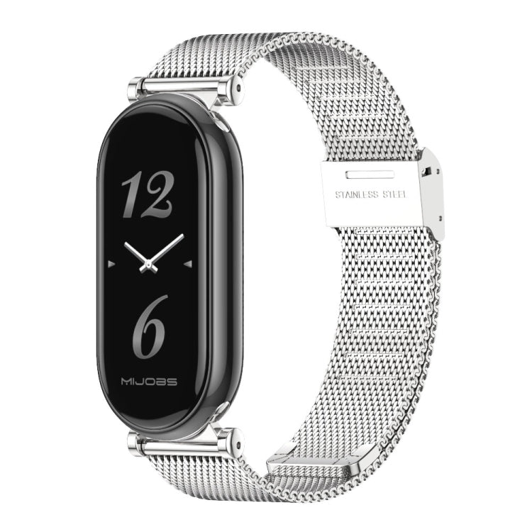 For Xiaomi Smart Band 10 / 9 / 8 Mijobs GT4 Milan Buckle Metal Watch Band(Silver) - free shipping - PMc TechLife - Order now!