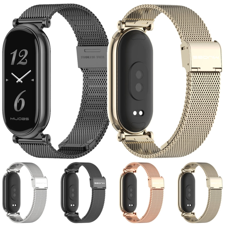 For Xiaomi Smart Band 10 / 9 / 8 Mijobs GT4 Milan Buckle Metal Watch Band(Silver) - free shipping - PMc TechLife - Order now!