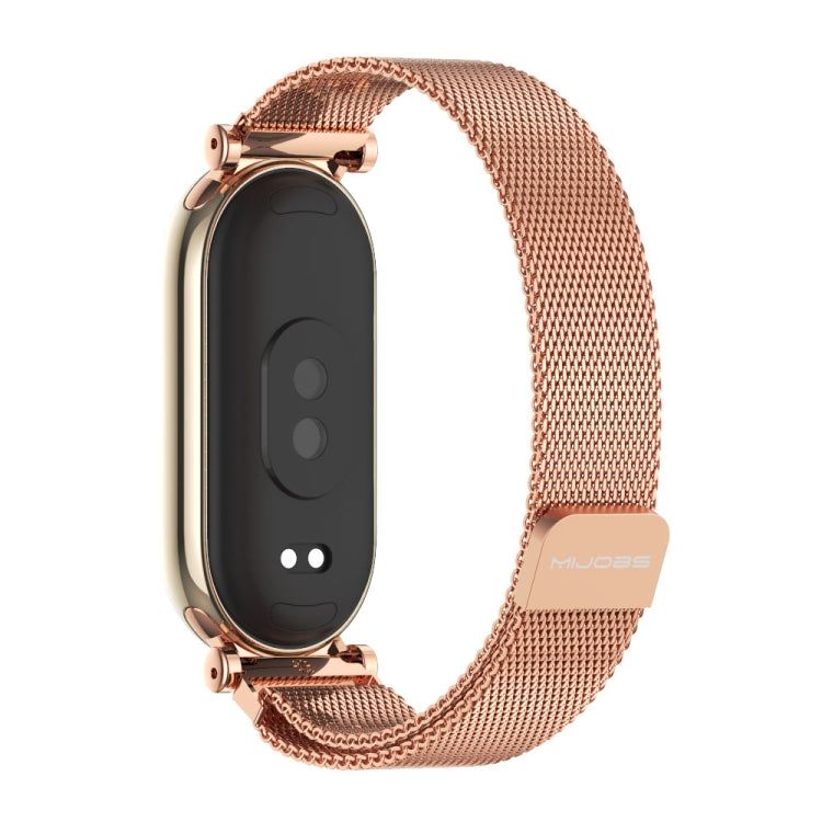 For Xiaomi Smart Band 10 / 9 / 8 Mijobs GT4 Milan Magnetic Metal Watch Band(Rose Gold) - free shipping - PMc TechLife - Order now!