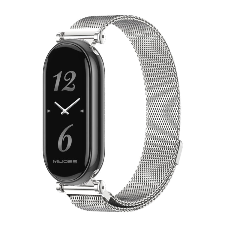 For Xiaomi Smart Band 10 / 9 / 8 Mijobs GT4 Milan Magnetic Metal Watch Band(Silver) - free shipping - PMc TechLife - Order now!