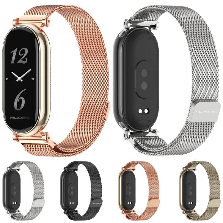 For Xiaomi Smart Band 10 / 9 / 8 Mijobs GT4 Milan Magnetic Metal Watch Band(Silver) - free shipping - PMc TechLife - Order now!