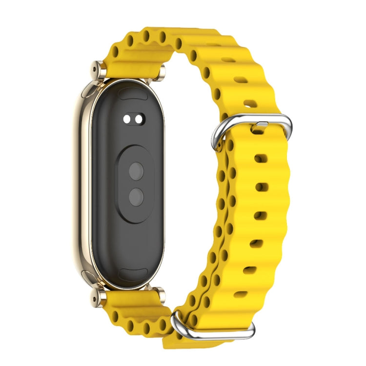 For Xiaomi Smart Band 10 / 9 / 8 Mijobs GT4 Marine Silicone Breathable Watch Band(Yellow Light Gold) - free shipping - PMc TechLife - Order now!
