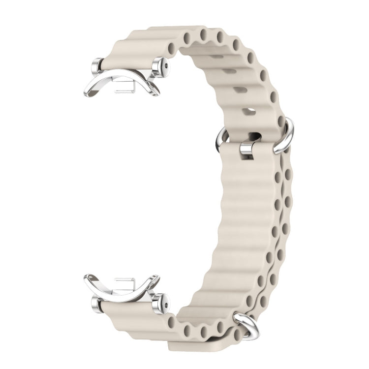 For Xiaomi Smart Band 10 / 9 / 8 Mijobs GT4 Marine Silicone Breathable Watch Band(Grey Silver) - free shipping - PMc TechLife - Order now!