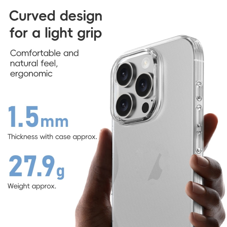 For iPhone 16 Plus ZGA Clear TPU Shockproof Phone Case(Transparent) - free shipping - PMC Jewellery - Order now!