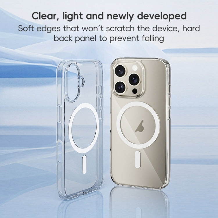 For iPhone 16 Plus ZGA Magsafe Clear PC Hybrid TPU Phone Case(Transparent) - free shipping - PMC Jewellery - Order now!
