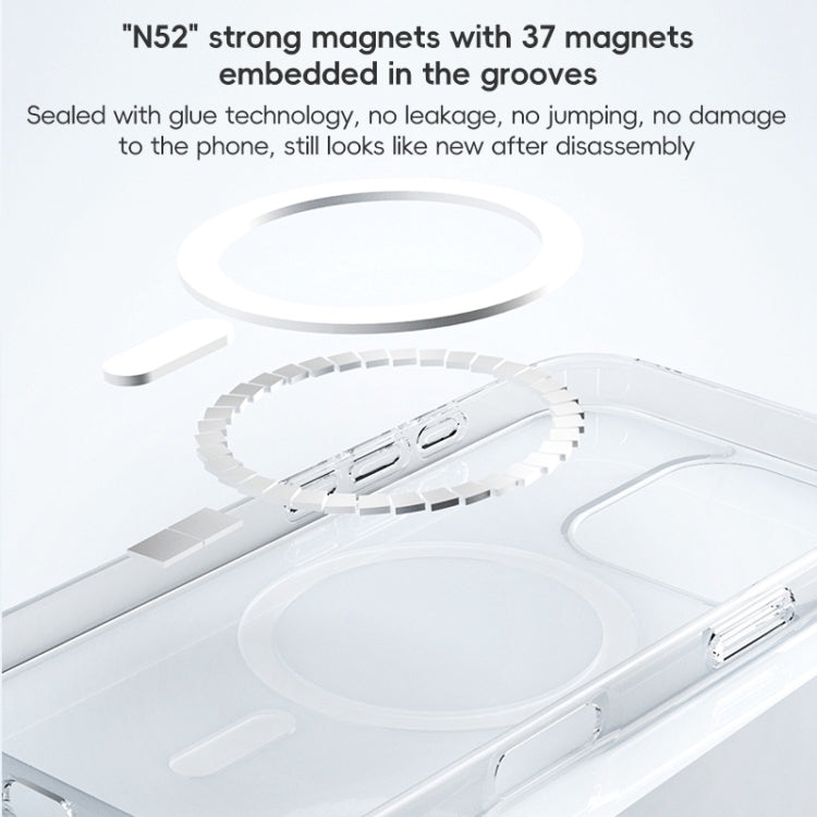 For iPhone 16 Plus ZGA Magsafe Clear PC Hybrid TPU Phone Case(Transparent) - free shipping - PMC Jewellery - Order now!