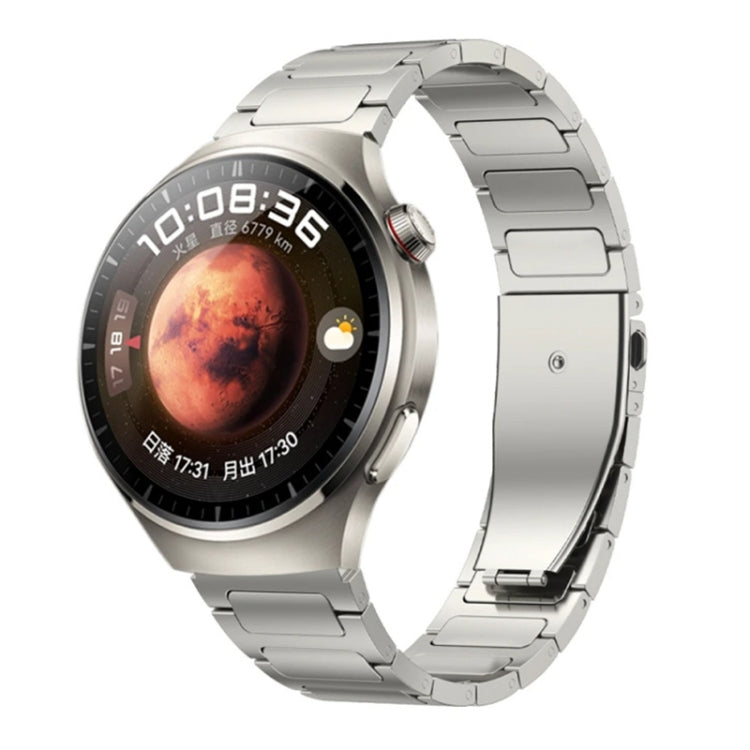 For Huawei Watch 4 / 4 Pro 22mm Flat Buckle Titanium Alloy Watch Band(Gray) - free shipping - PMc TechLife - Order now!