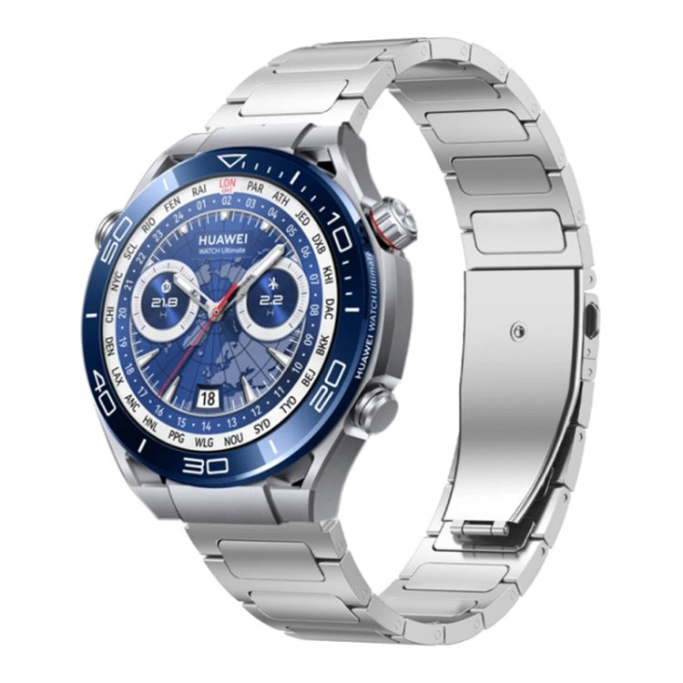 For Huawei Watch 4 / 4 Pro 22mm Flat Buckle Titanium Alloy Watch Band(Silver) - free shipping - PMc TechLife - Order now!