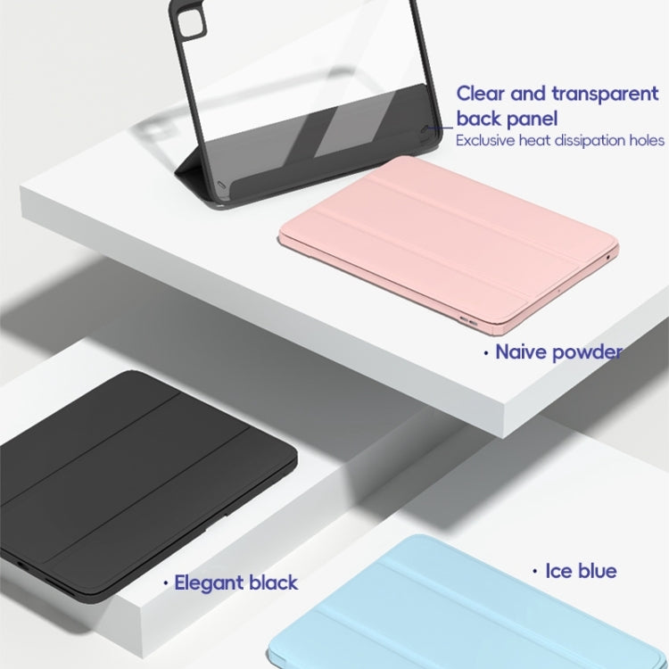 For iPad Air 10.9 2022 / 2020 ZGA Tri-Fold Voltage Smart Leather Tablet Case(Ice Blue) - free shipping - PMc TechLife - Order now!