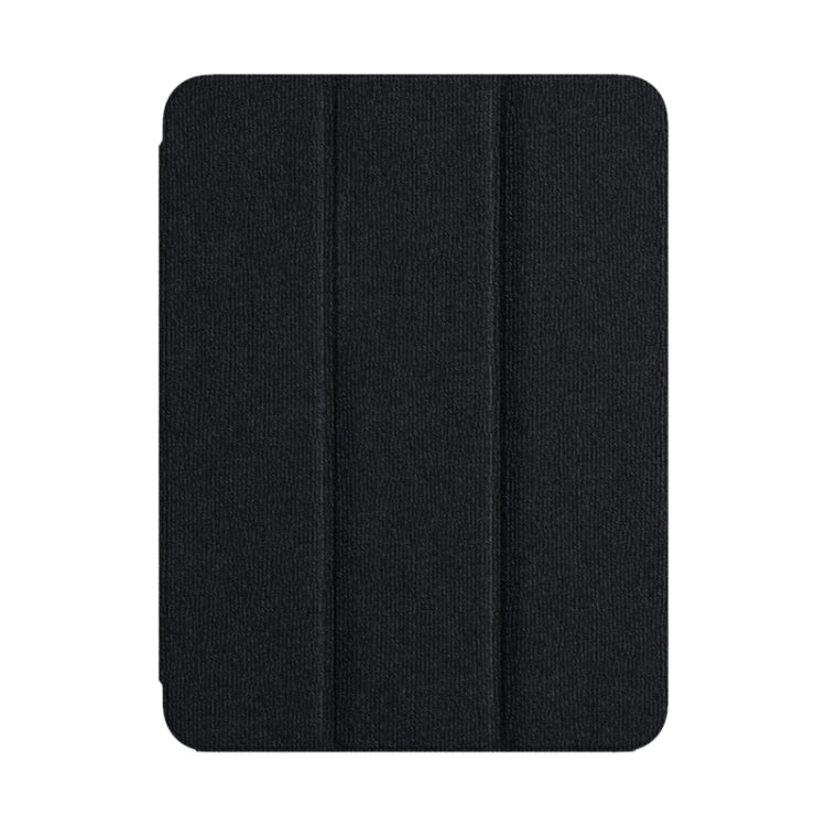For iPad Pro 12.9 2022/2021/2020 ZGA Tri-Fold Voltage Smart Leather Tablet Case(Black) - free shipping - PMc TechLife - Order now!
