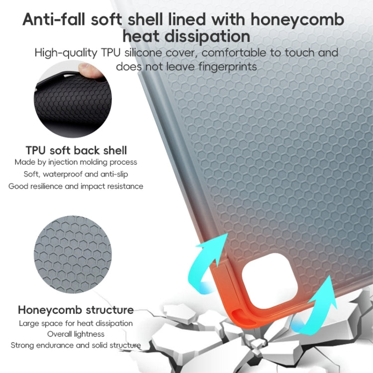 For iPad Air 10.9 2022 / 2020 ZGA Tri-Fold Voltage Smart Leather Tablet Case(Blue) - free shipping - PMc TechLife - Order now!