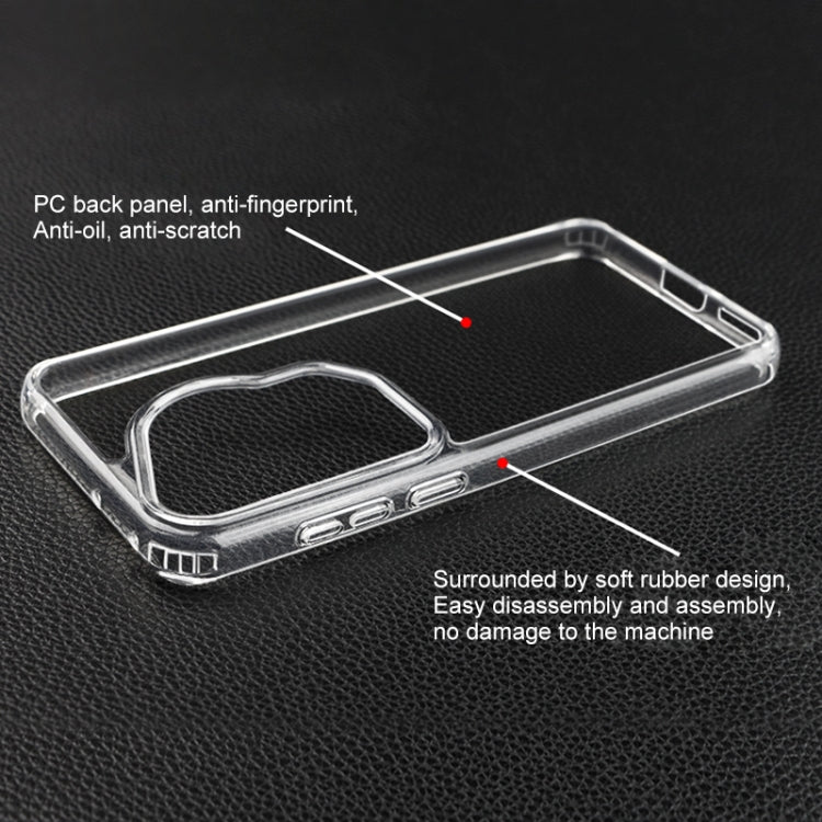 For Huawei Pura 70 Ultra Crystal TPU + PC Airbag Shockproof Phone Case(Transparent) - Huawei Cases by PMC Jewellery | Online Shopping South Africa | PMC Jewellery | Buy Now Pay Later Mobicred