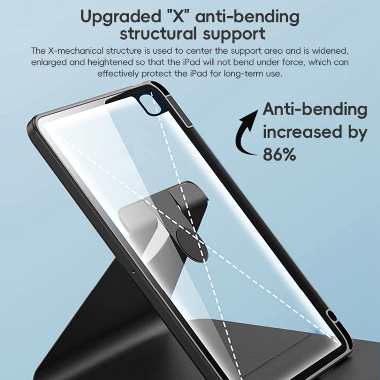 For iPad 10.2 2021/2020/2019 ZGA Tri-Fold 360 Rotation Smart Leather Tablet Case(Pink) - free shipping - PMc TechLife - Order now!