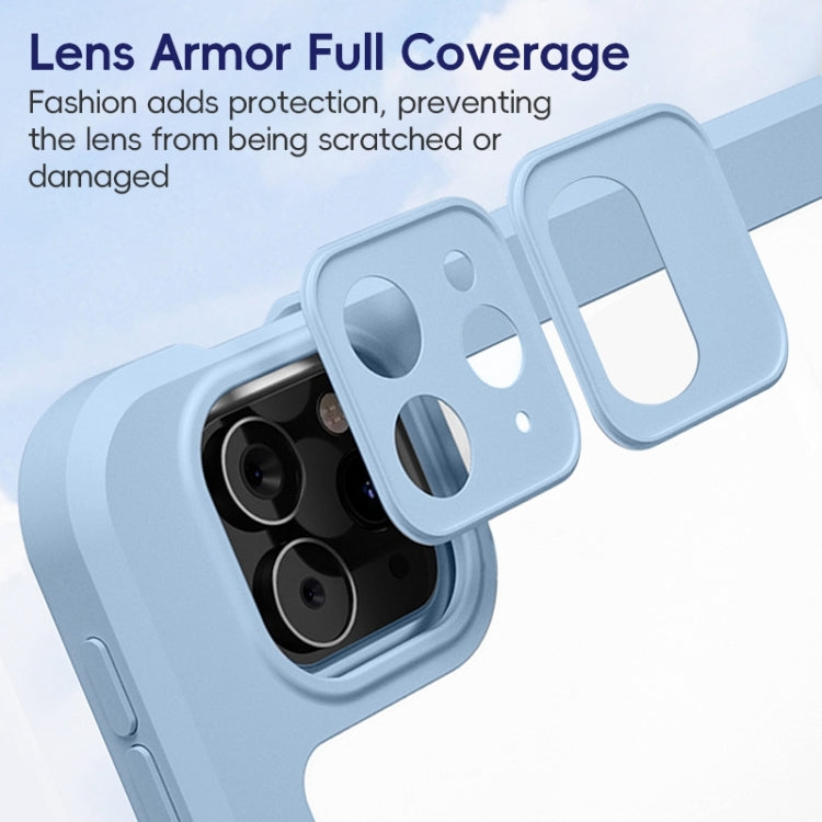 For iPad 10.2 2021/2020/2019 ZGA Tri-Fold 360 Rotation Smart Leather Tablet Case(Blue) - free shipping - PMc TechLife - Order now!
