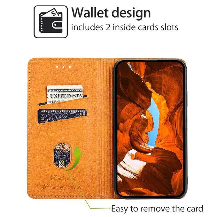For Motorola Edge 5G 2024 Cow Texture Magnetic Leather Phone Case(Light Brown) - Motorola Cases by PMC Jewellery | Online Shopping South Africa | PMC Jewellery | Buy Now Pay Later Mobicred