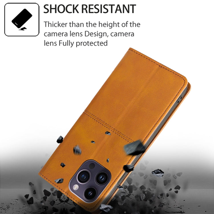 For Motorola Edge 5G 2024 Cow Texture Magnetic Leather Phone Case(Light Brown) - Motorola Cases by PMC Jewellery | Online Shopping South Africa | PMC Jewellery | Buy Now Pay Later Mobicred
