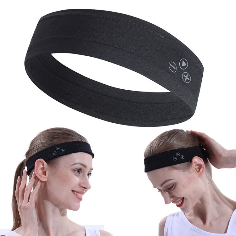 Mucro B01 Turban Style Wireless Bluetooth Headset Sports Headband(Black) - Smart Hats by Mucro | Online Shopping South Africa | PMC TechLife | Buy Now Pay Later Mobicred