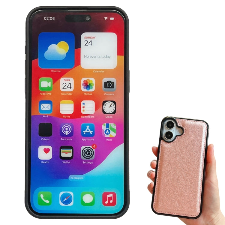 For iPhone 16 Plus Multifunctional 7-Cards Wallet Leather Phone Case(Rose Gold) - iPhone 16 Plus Cases by PMC Jewellery | Online Shopping South Africa | PMC Jewellery | Buy Now Pay Later Mobicred