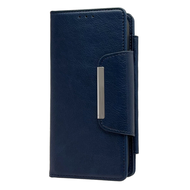For iPhone 16 Plus Multifunctional 7-Cards Wallet Leather Phone Case(Royal Blue) - free shipping - PMC Jewellery - Order now!