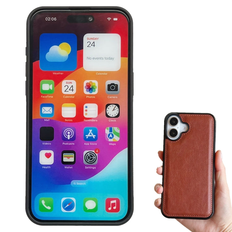 For iPhone 16 Multifunctional 7-Cards Wallet Leather Phone Case(Brown) - iPhone 16 Cases by PMC Jewellery | Online Shopping South Africa | PMC Jewellery | Buy Now Pay Later Mobicred