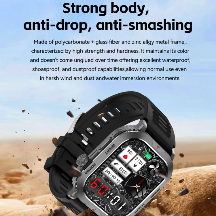 ZW66 2.01 inch BT5.1 Fitness Wellness Smart Watch, Support Bluetooth Call / Sleep / Blood Oxygen / Heart Rate / Blood Pressure Health Monitor(Black) - Android Watch by PMC TechLife | Online Shopping South Africa | PMC TechLife | Buy Now Pay Later Mobicred