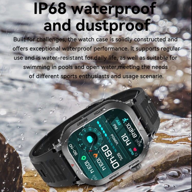 ZW66 2.01 inch BT5.1 Fitness Wellness Smart Watch, Support Bluetooth Call / Sleep / Blood Oxygen / Heart Rate / Blood Pressure Health Monitor(Silver) - Android Watch by PMC TechLife | Online Shopping South Africa | PMC TechLife | Buy Now Pay Later Mobicred