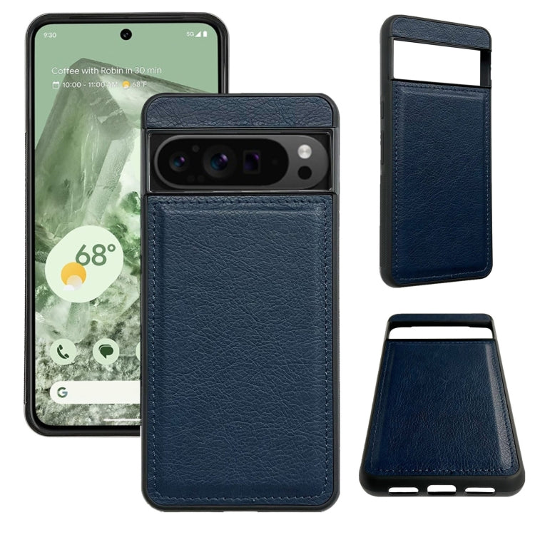 For Google Pixel 9 Pro XL Cowhide Texture Back Cover Phone Case(Royal Blue) - Google Cases by PMC TechLife | Online Shopping South Africa | PMC TechLife | Buy Now Pay Later Mobicred