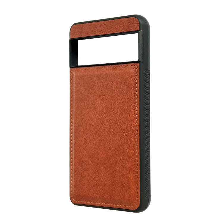 For Google Pixel 9 Pro XL Cowhide Texture Back Cover Phone Case(Brown) - Google Cases by PMC TechLife | Online Shopping South Africa | PMC TechLife | Buy Now Pay Later Mobicred