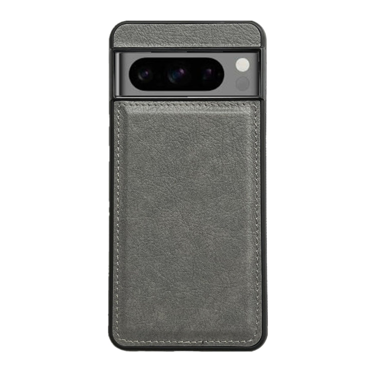 For Google Pixel 9 / Pixel 9 Pro Cowhide Texture Back Cover Phone Case(Grey) - Google Cases by PMC TechLife | Online Shopping South Africa | PMC TechLife | Buy Now Pay Later Mobicred