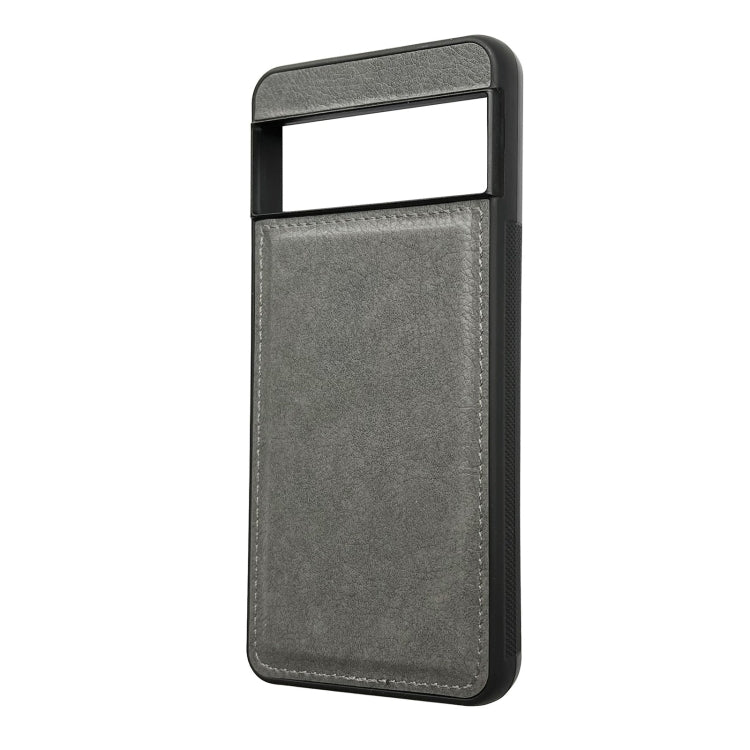 For Google Pixel 9 / Pixel 9 Pro Cowhide Texture Back Cover Phone Case(Grey) - Google Cases by PMC TechLife | Online Shopping South Africa | PMC TechLife | Buy Now Pay Later Mobicred