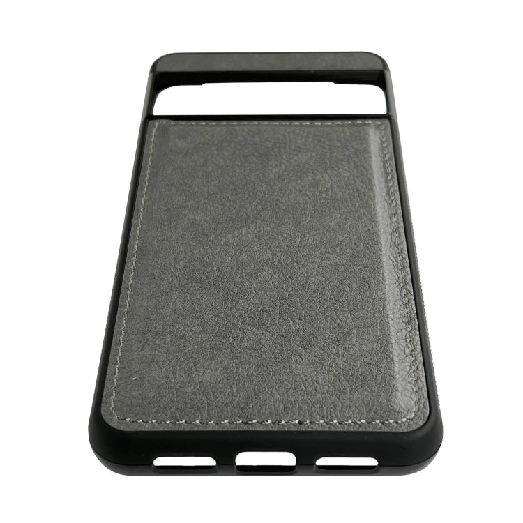 For Google Pixel 9 / Pixel 9 Pro Cowhide Texture Back Cover Phone Case(Grey) - Google Cases by PMC TechLife | Online Shopping South Africa | PMC TechLife | Buy Now Pay Later Mobicred