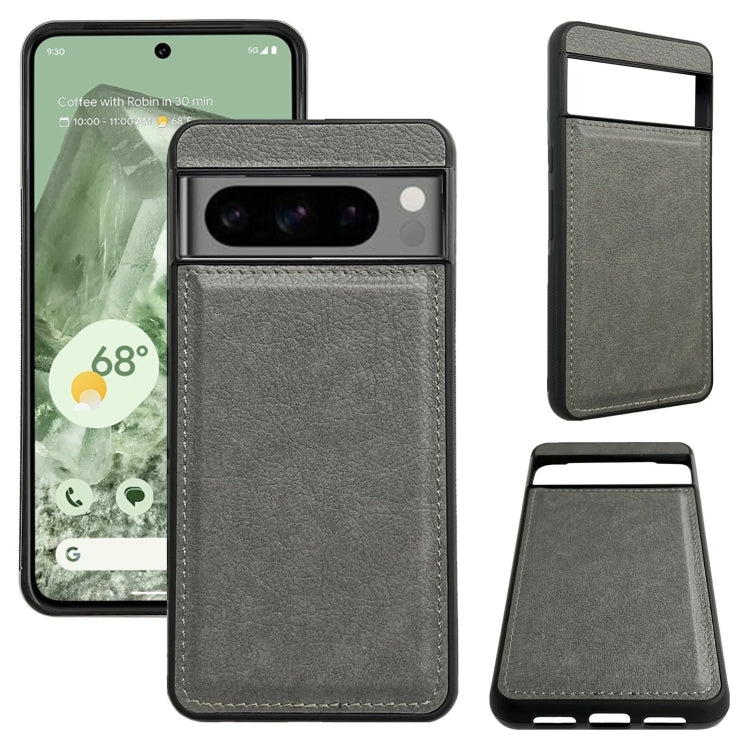For Google Pixel 9 / Pixel 9 Pro Multifunctional 7-Card Wallet Leather Phone Case(Grey) - Google Cases by PMC TechLife | Online Shopping South Africa | PMC TechLife | Buy Now Pay Later Mobicred