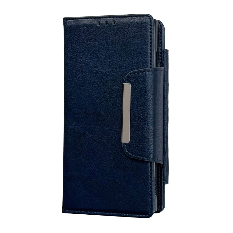 For Google Pixel 9 / Pixel 9 Pro Multifunctional 7-Card Wallet Leather Phone Case(Royal Blue) - Google Cases by PMC TechLife | Online Shopping South Africa | PMC TechLife | Buy Now Pay Later Mobicred