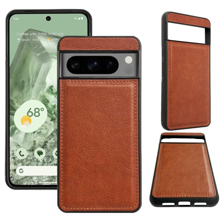 For Google Pixel 9 / Pixel 9 Pro Multifunctional 7-Card Wallet Leather Phone Case(Brown) - Google Cases by PMC TechLife | Online Shopping South Africa | PMC TechLife | Buy Now Pay Later Mobicred