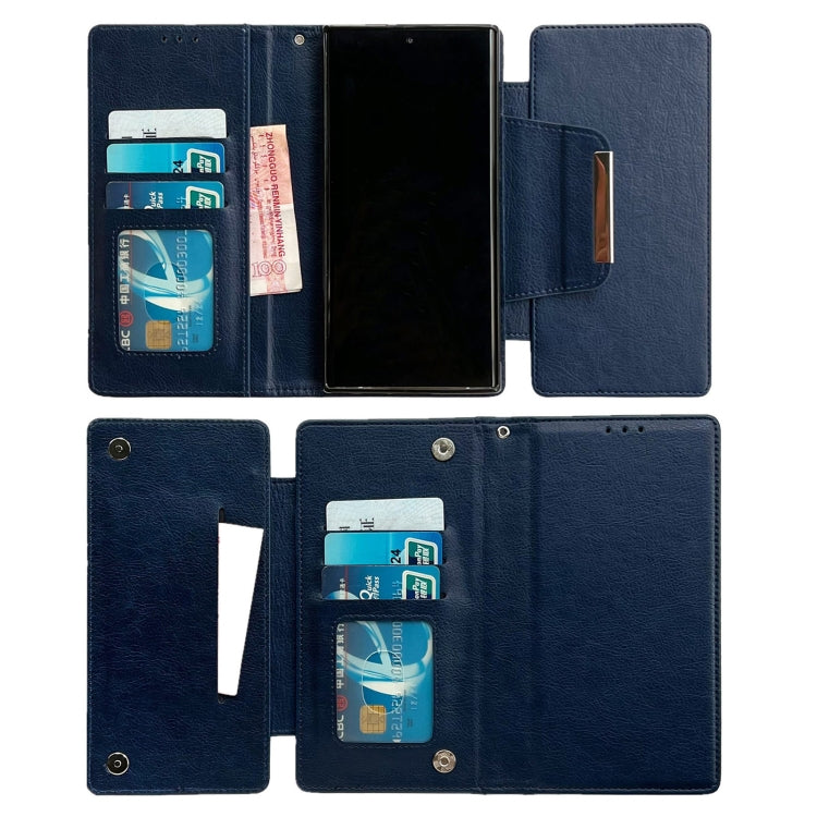 For Google Pixel 7 Multifunctional 7-Card Wallet Leather Phone Case(Royal Blue) - Google Cases by PMC TechLife | Online Shopping South Africa | PMC TechLife | Buy Now Pay Later Mobicred